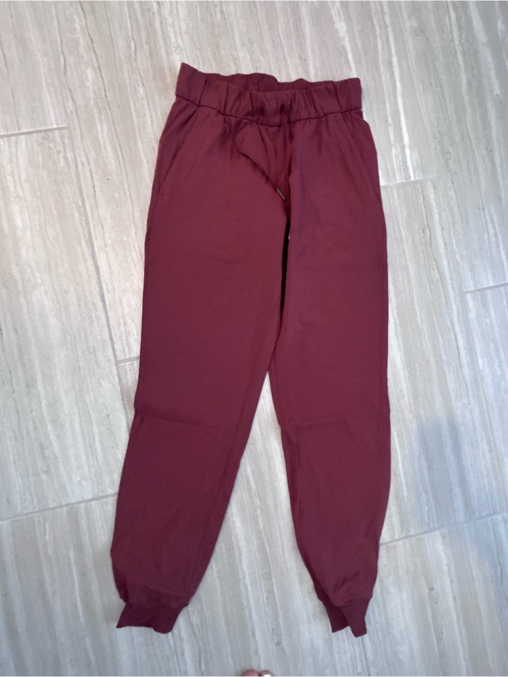 lululemon athletica Maroon Track Joggers size 2